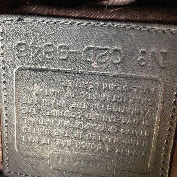 Authentic Coach 9846 Black Leather Legacy West Mini Market Purse Small Tote - Picture 9 of 13